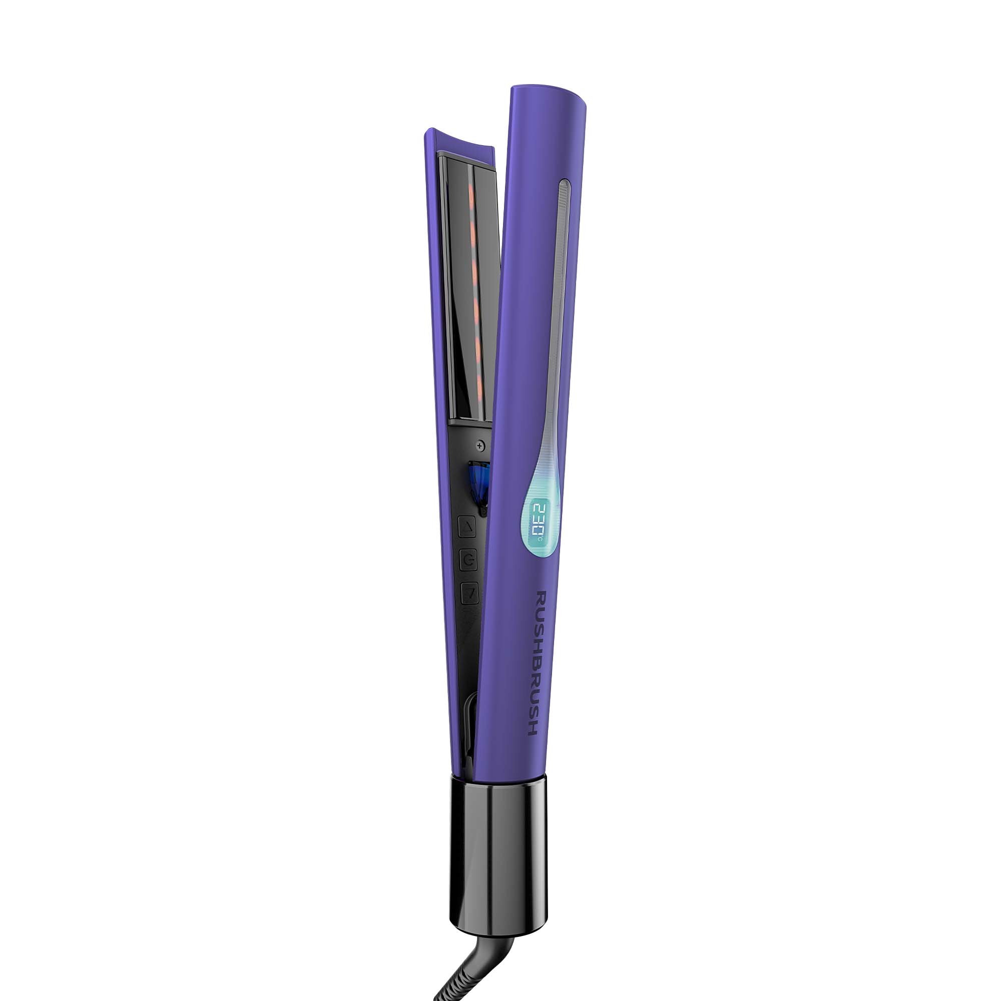 Rush Brush Hair Straightener, Purple - X2 Infra Revolver Rush Brush Hair Straightener, Purple - X2 Infra Revolver